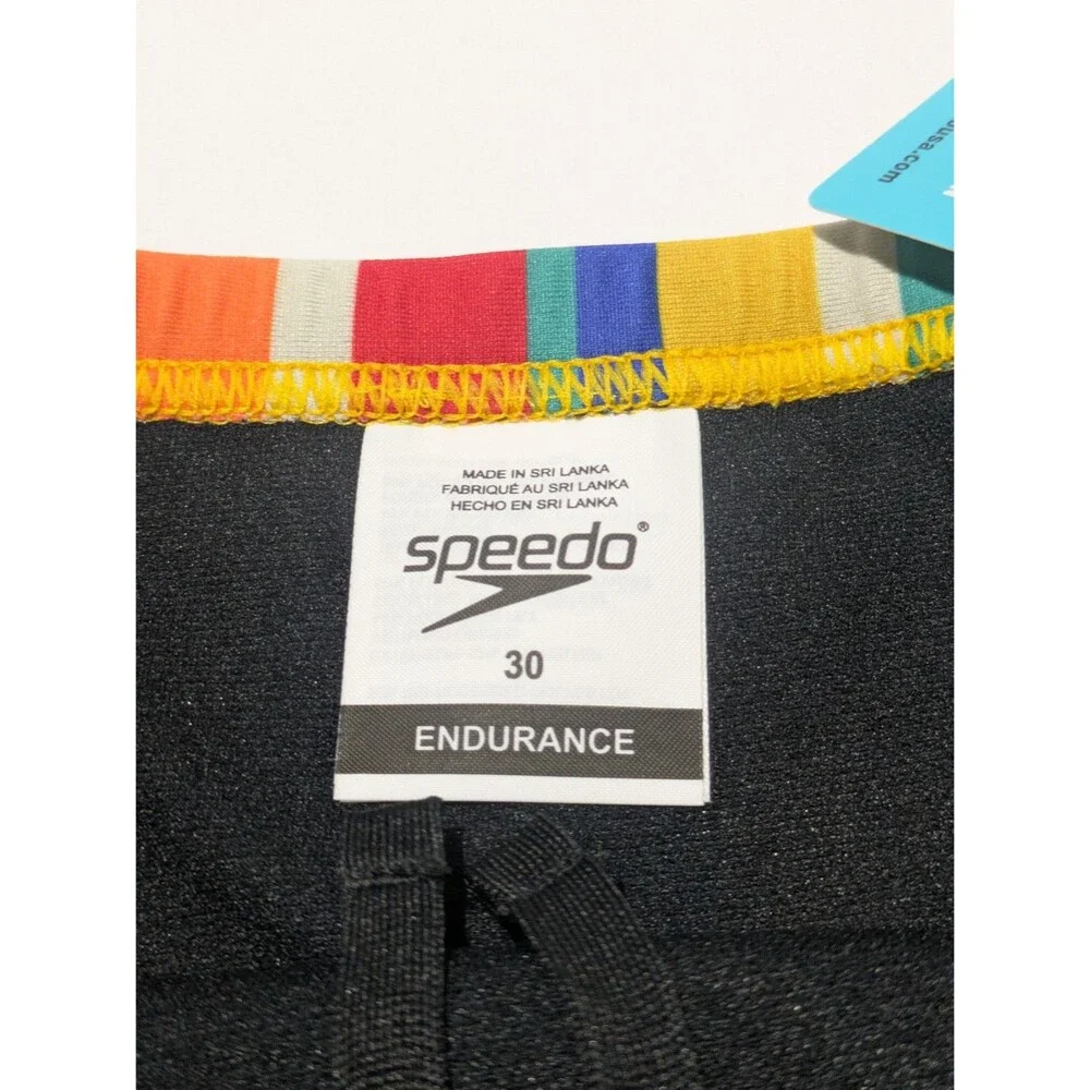 Speedo Eco Endurance Repreve‎ Clean Stripe Swim Brief Me'ns Size 30